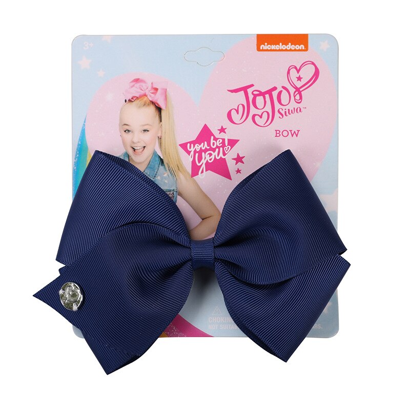 35 couleurs 5 pouces arcs pince à cheveux chapeaux cheveux arc pour bébé enfants filles à la main ruban nœud papillon cheveux accessoires: Marine Bleu
