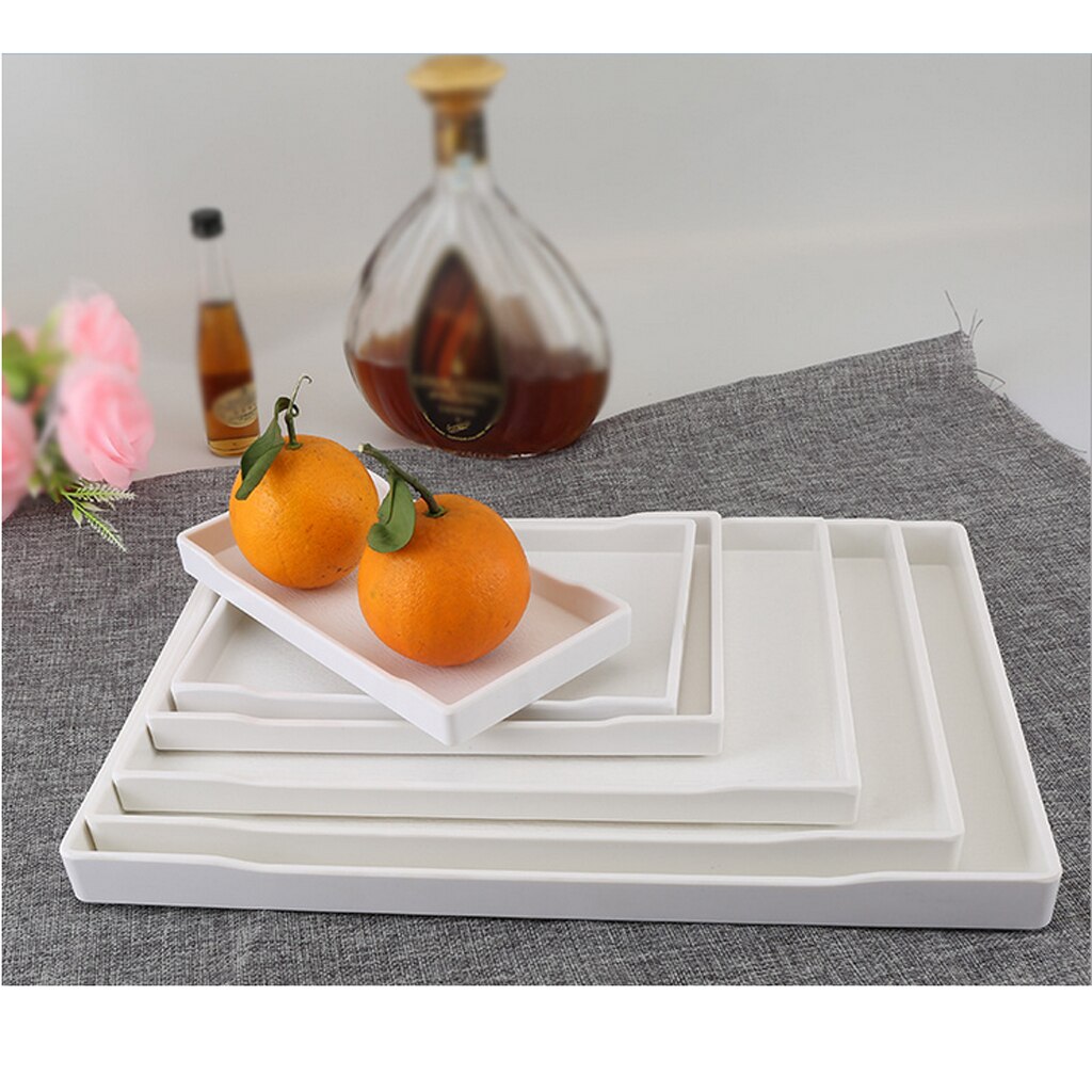 European Style Tray Plate Serving Food Fruit Snack Dishes Salad Bowl Plate White, 10 Types