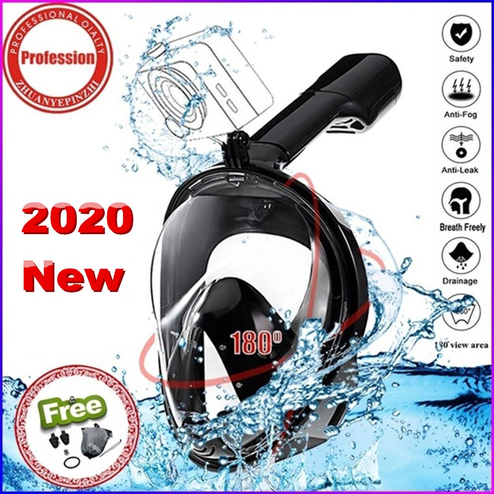 Scuba Diving Mask Full Face Snorkeling Mask Underwater Anti Fog Snorkeling Diving Mask For Swimming Spearfishing Dive Men