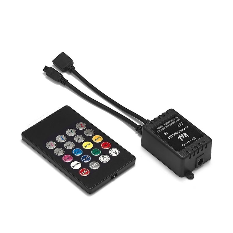 DC 12 V 24 V 20 keys LED RGB Muziek Controller Sound Sensor Met IR Afstandsbediening Voor SMD 3528 5050 RGB LED Stijve Strip Verlichting