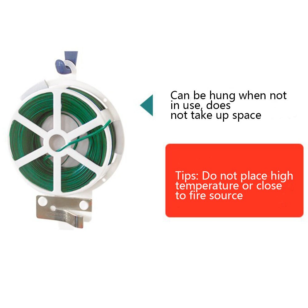 20M Green Gardening Vine Climbing Plants Cable Tie Lines Plant Brackets Grafting Fixer for Agricultural Greenhouse Supplies