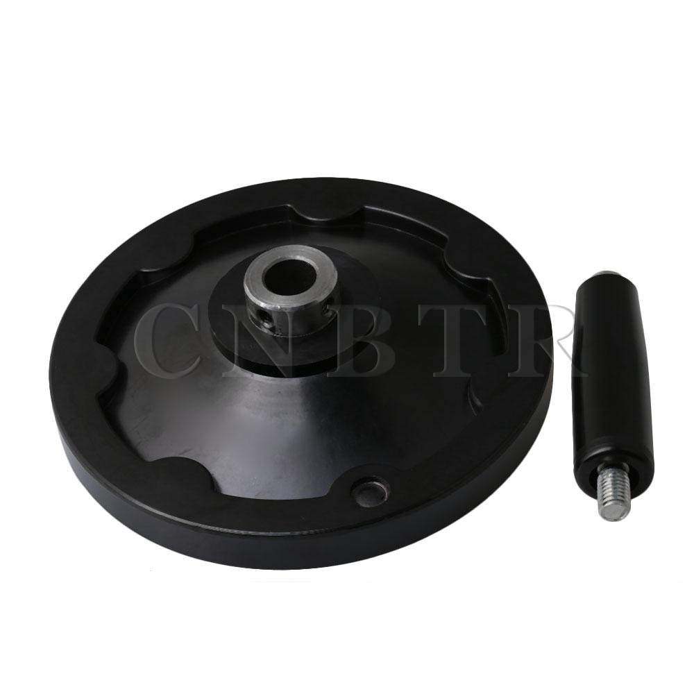 CNBTR Hand Wheel 160mm Dia 16mm Hole Diameter w/ M6 Screw for Milling Machine