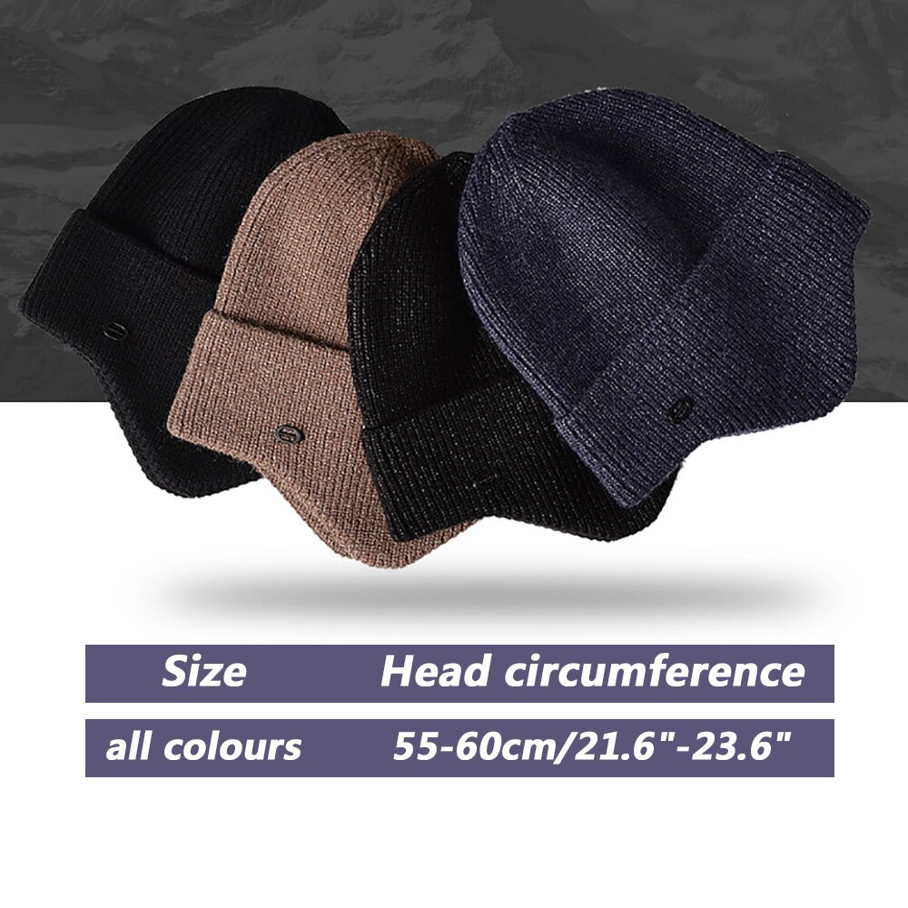 Czapki męska czapka zimowa damska czapka z dzianiny na czapkę czapka męska czapka zimowa czapka Gorro gruba ciepła czapka z daszkiem bez futra czapka męska