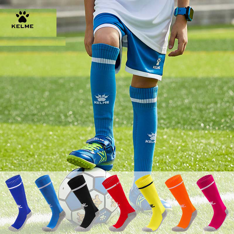 KELME-calcetines de fútbol para niños, medias deportivas transpirables por encima de la rodilla, para competición, entrenamiento, baloncesto, 8101WZ3001