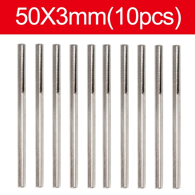 10 st 2.35/3mm skaft 50mm/70mm sandpappersklämma delade dornar långa sliphållare klämstång för roterande verktyg: 10 st 3mm