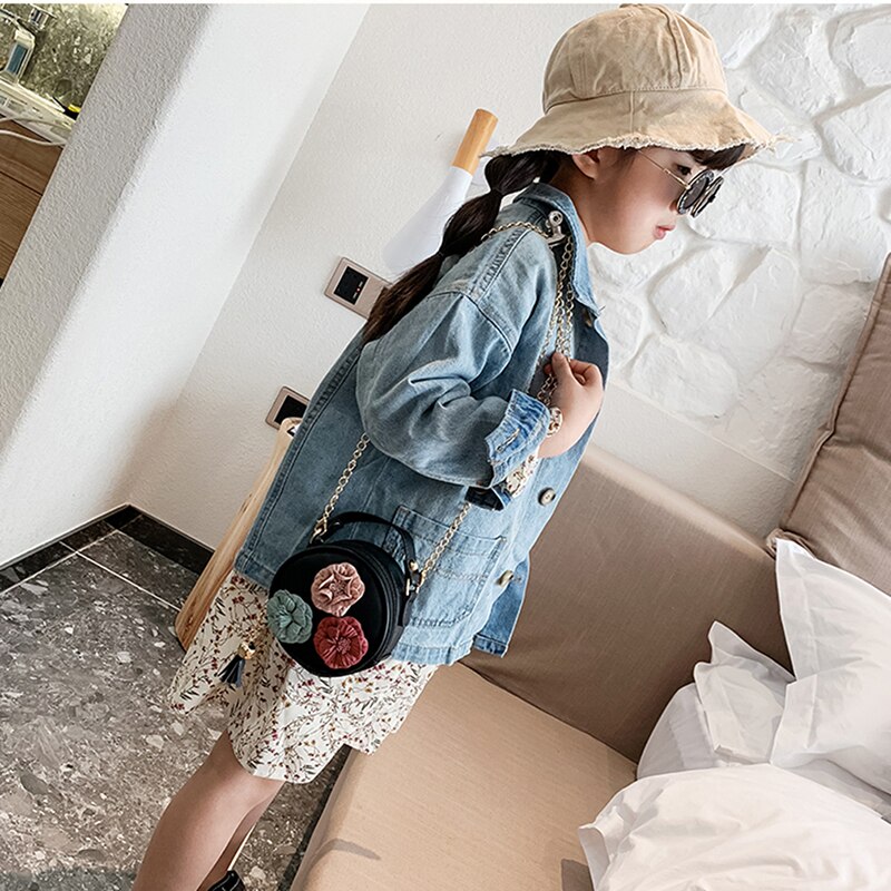 Girls Messenger Bags Children Kids Girls Princess Shoulder Bag Handbag Solid Bowknot Princess Coin Purses