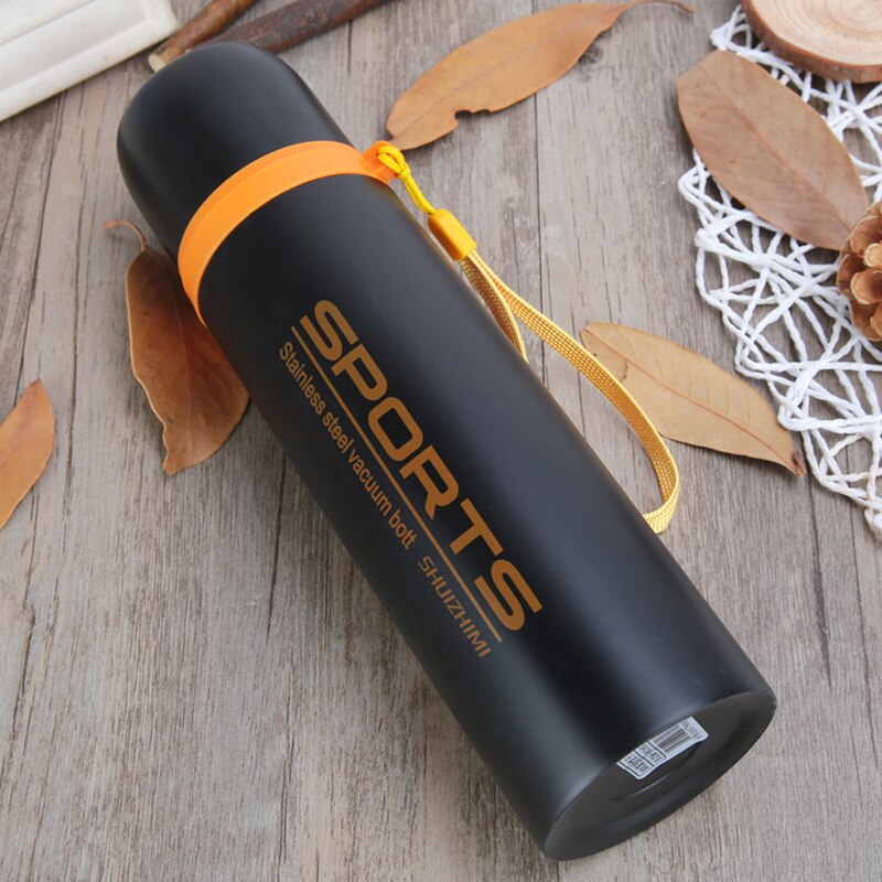 300ml 480ml vattentermos tevakuumkolv med filter rostfritt stål sport termisk kopp kaffe teflaska kontorsföretag: 500ml / 1
