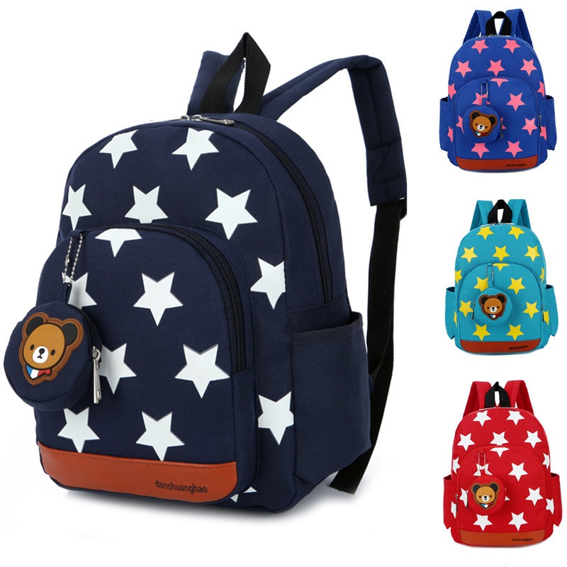 Kinderen Kids Schooltas Peuters Baby Jongens Meisjes Star Print Rugzakken Kwekerij Leuke Rugzak Kleuterschool Schooltas