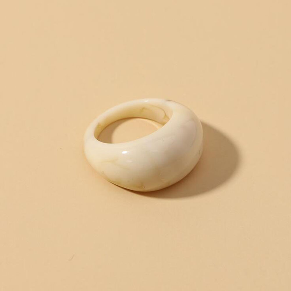 Ensemble de bagues en acrylique Transparent coloré pour femmes, bagues géométriques en résine transparente, à la , bijoux de fête,: Clair