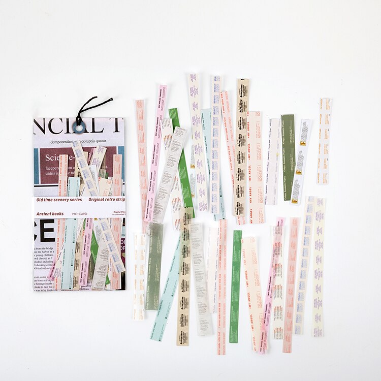 Journamm-Juego de pegatinas estilo Retro para álbum de recortes, diario adhesivo de papel Washi, planificador, papelería, 30 Uds.: D