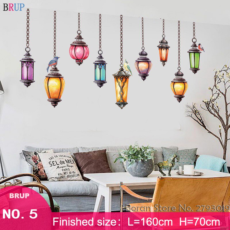 Large Chandelier Wall Stickers Art Light Bulb Home Decor DIY Vinyl Mural Room Decoration for Living Room Bedroom: 05