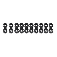 10x S Vormige Haak Clips Bike Brake Gear Cross Kabelbinder Tidy Clip Klem Plastic: Black