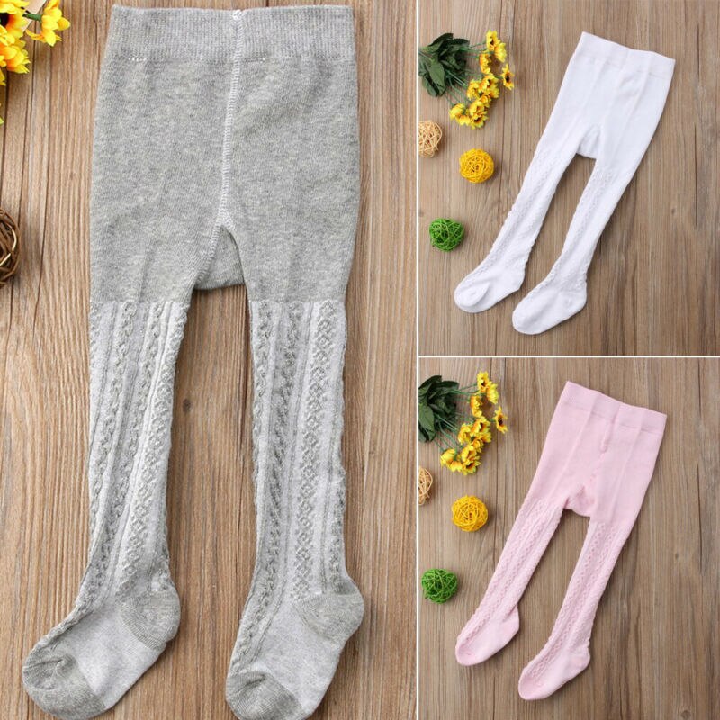 3pcs Kids Girls Cotton Fox Tights Socks winter warm Stockings Pants Solid color elastic Hosiery Pantyhose