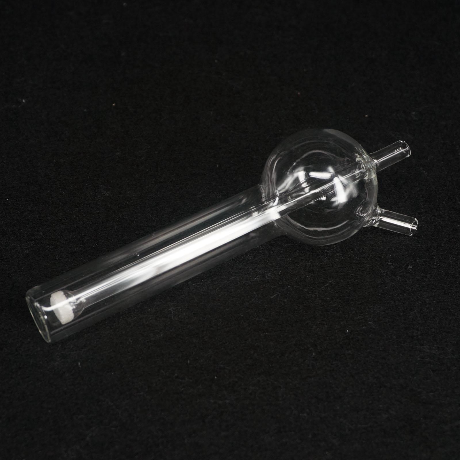 Tubo absorbente de dióxido de azufre transparente, aparato de botella, cristalería de laboratorio de química, 10ml