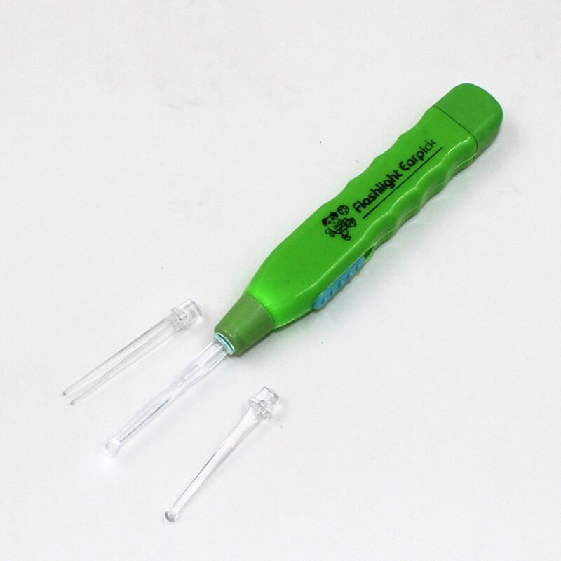 1 pc led-lampjes oorstokjes, oorsmeerverwijderaar, reiniger, oorstokje, curette, willekeurige kleur