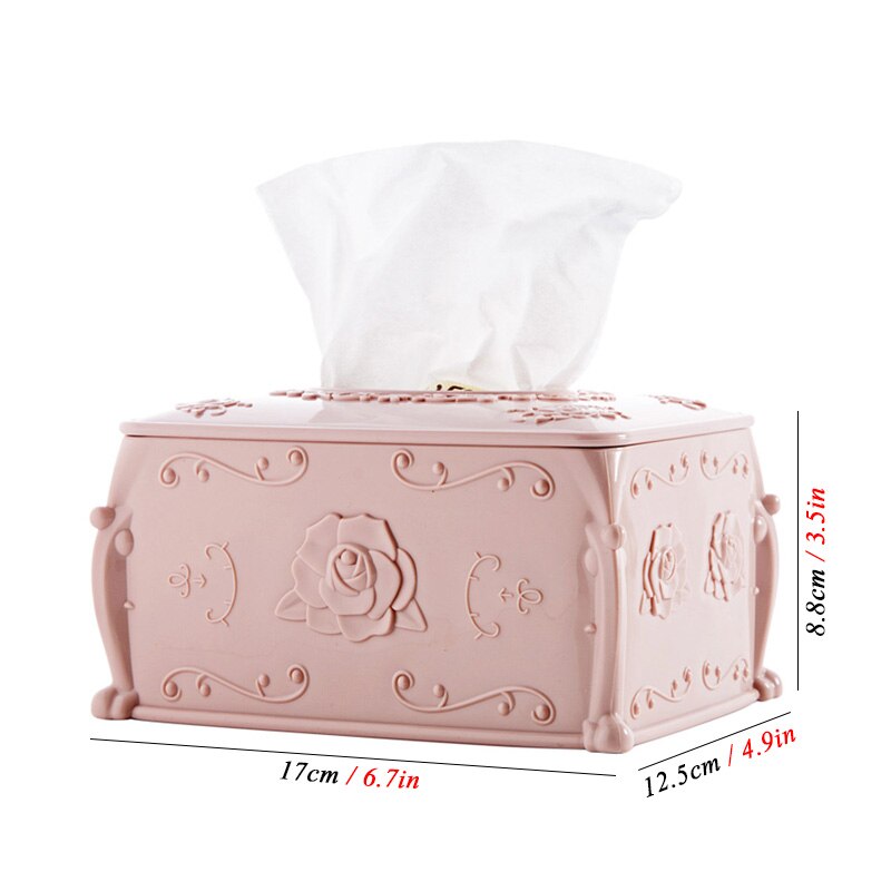 MeyJig Plastic Tissue Box Cover Napkin Storage Box Living Room Organizer Car Paper Holder Napkin Container