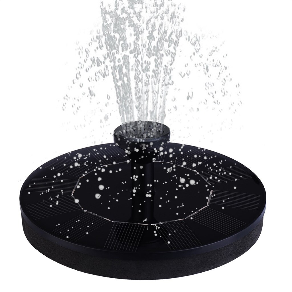 Outdoor Decor Mini Ronde Zonne-energie Drijvende Vogel Bad Water Panel Fontein Pompen Vijver Pool Vogelbad Fontein # LR3