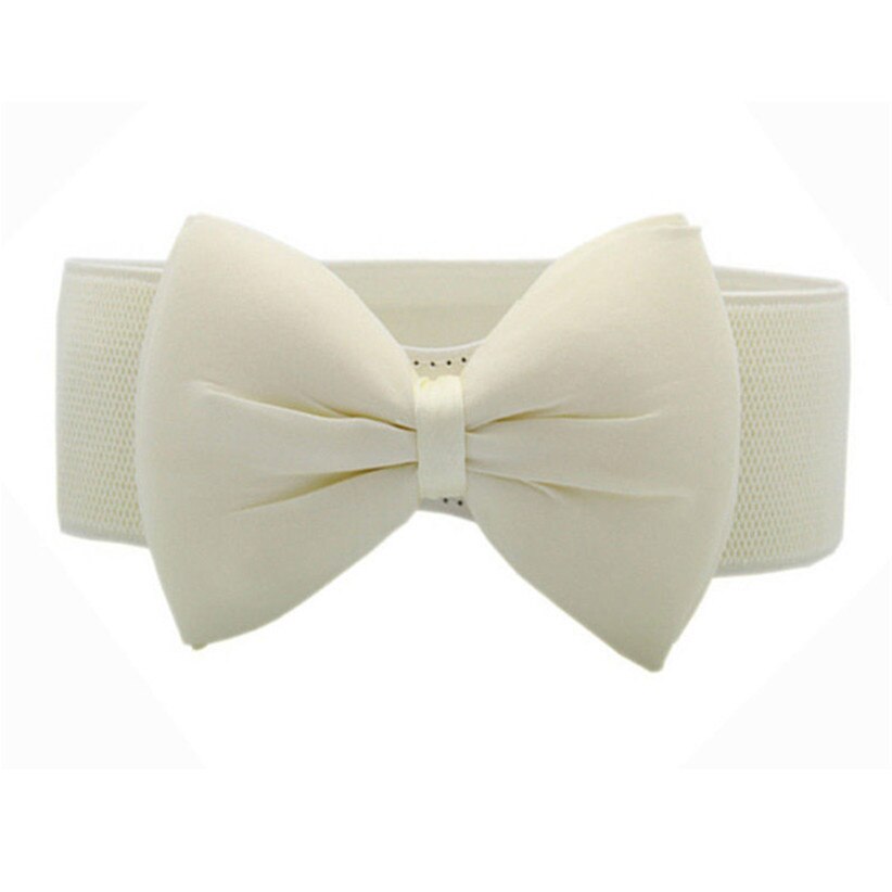 Chamsgend Nieuw Mode vrouwen Elastische Taille Blet Met Grote Strik July13: C