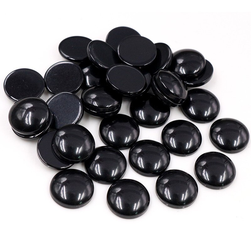 Nueva 40 Uds 12mm camafeo de resina con parte posterior plana de colores mezclados: G5-11
