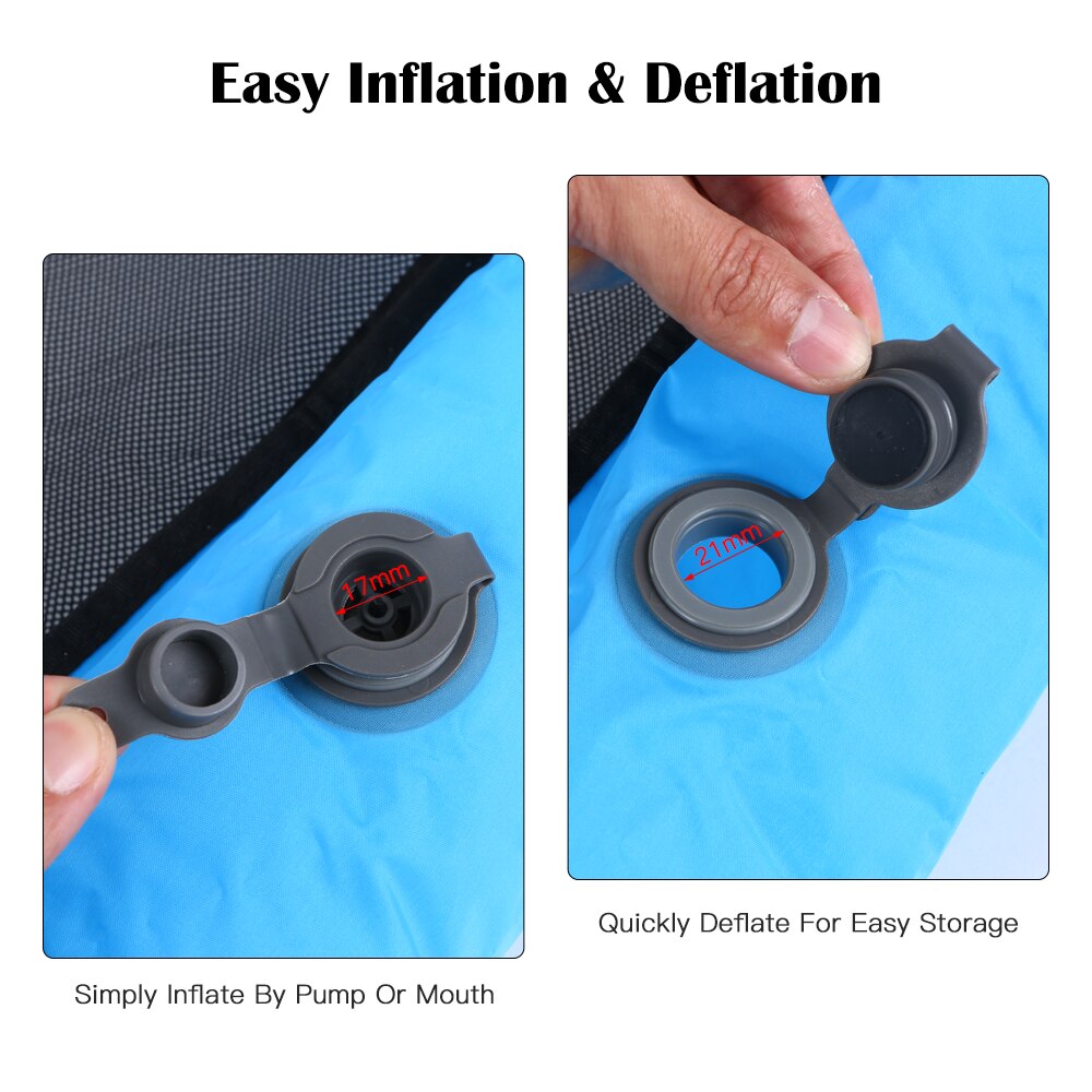 Opblaasbare drijvende ligstoel, draagbaar zwembadbed, opblaasbare ligstoel voor in het zwembad