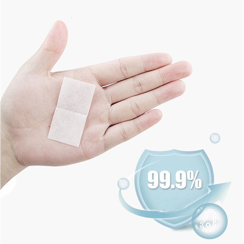 75% Alcohol Prep Pad Portable Disposable Single Use Mobile Phone Nail Art Decorations Cleaning Disinfection Scrubing Alcohol Pad