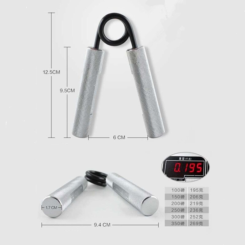 Empuñaduras de Fitness para brazos y antebrazo, expansor de fuerza para ejercitar los dedos, entrenador de fuerza, 100-350lbs