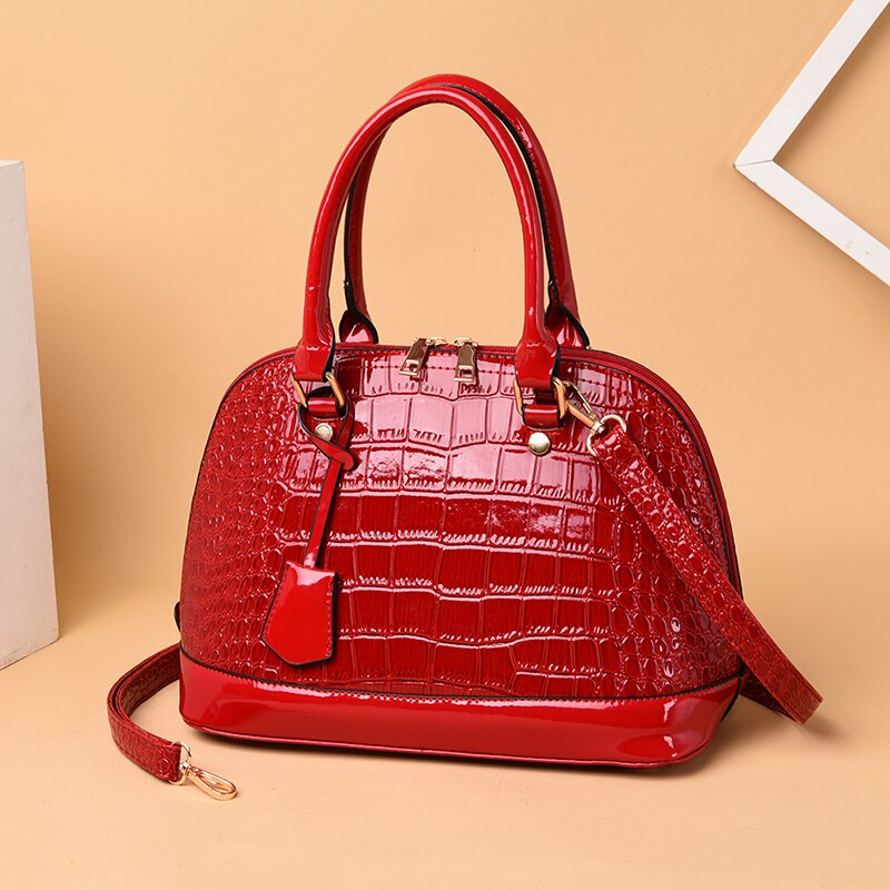 mode Vrouwen Handtas leer Shell Tas Vrouwen Messenger Bag Schoudertas Vrouwelijke Crossbody Tas