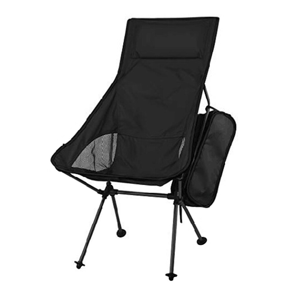 Ultralight Chair Portable 7075 Aluminum Alloy Portable Folding Chair Outdoor Travel Beach Hiking Picnic Seat Fishing Chair: Black