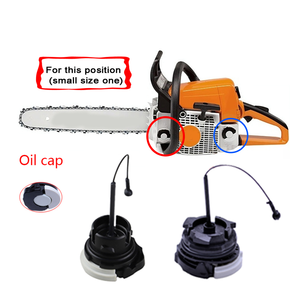 Fuel & Oil Cap Kit – For STIHL MS210, MS230, MS250, MS251, MS260, MS340 – 2-Pack – PVC – 2 Year Warranty