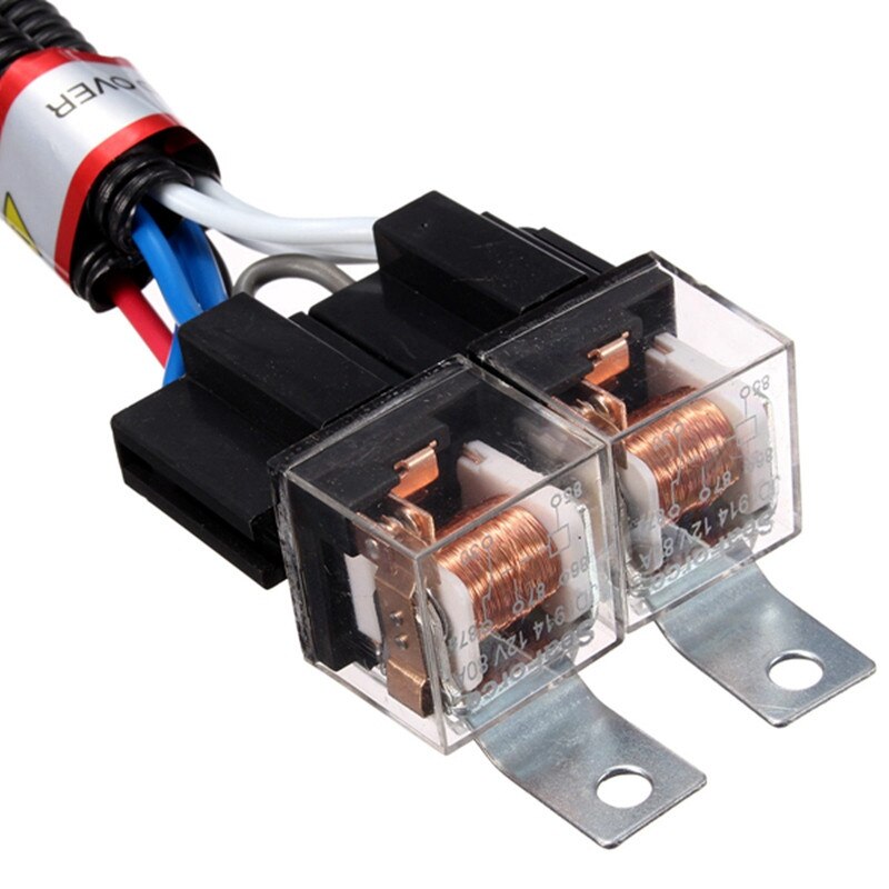 H4/9003 phare Booster câble fil harnais connecteur relais fusible prise noir H4 phare connecteur fusible prise économie d'énergie