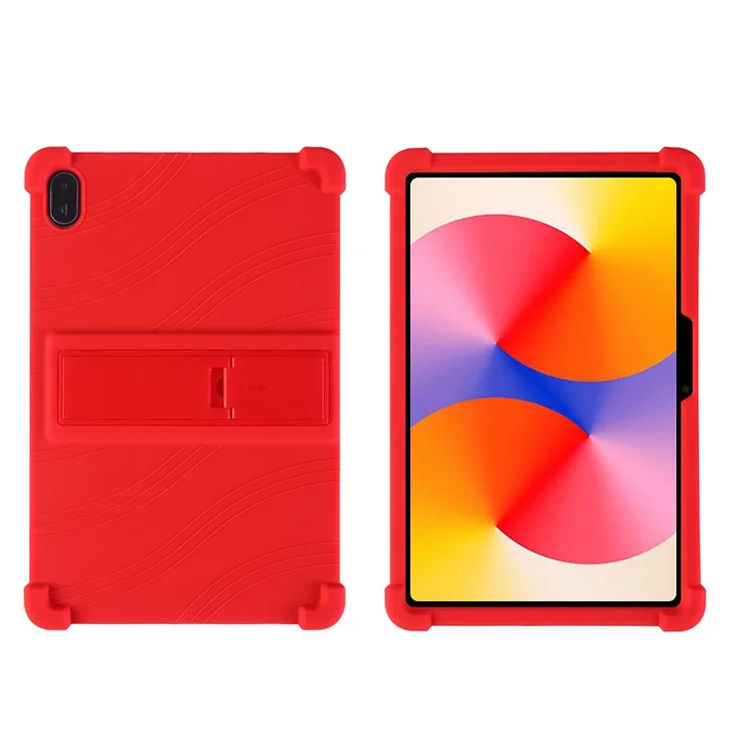 Deksel til huawei matepad  se 11 -tommers nettbrett, støtsikkert silikonstativ: Rød