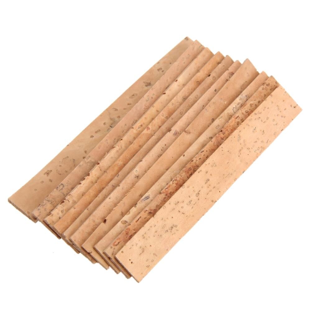 10x Bb Klarinette Nacken gemeinsam Kork Blatt Natürliche Kork Klarinette Teile 81*11*2mm