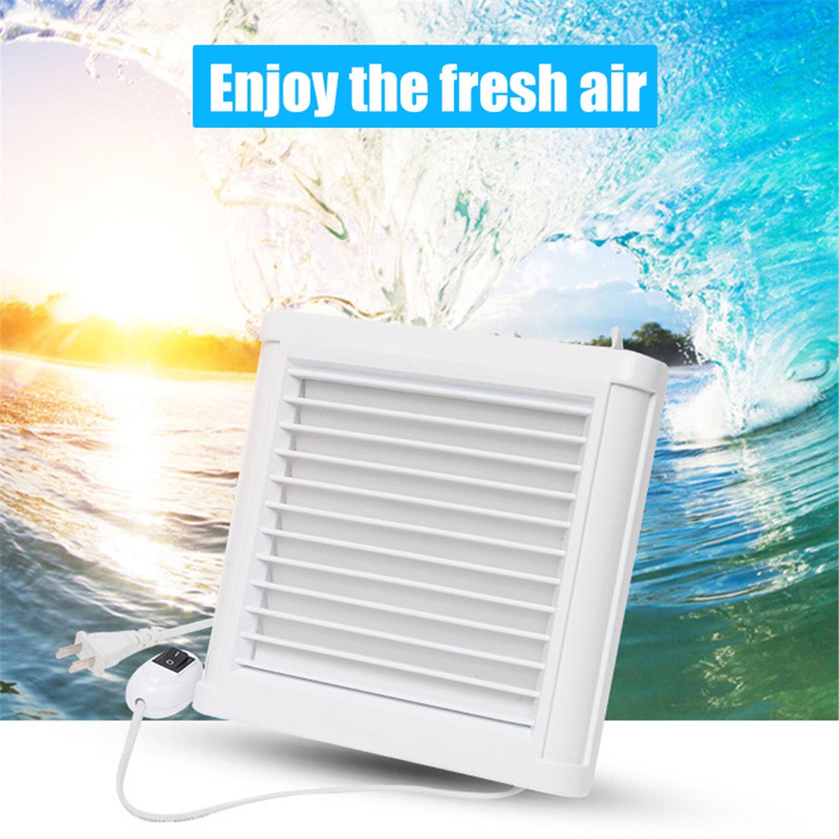 6 inch Waterproof mute powerful exhaust fan wall waterproof bathroom exhaust fan For Kitchen Toilet Window Ventilation Fans 220V