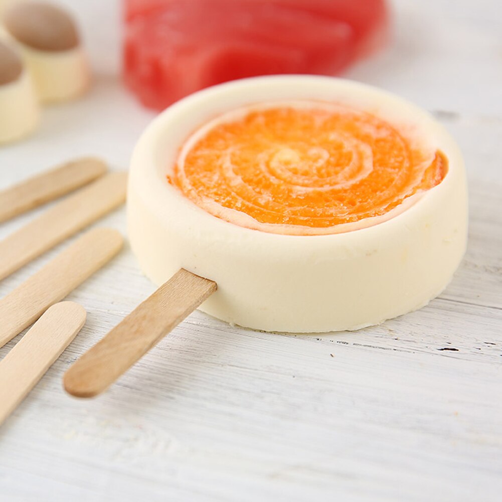 Palito de cubitos de hielo para niños, 50 Uds., accesorios para manualidades, palos de paleta, palos de polo, herramientas para crema de piruleta