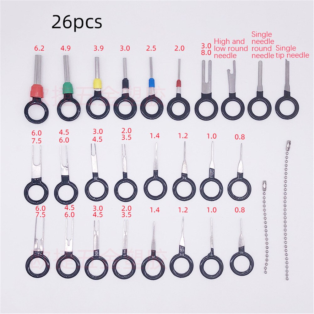 6-59 Pcs Automotive Car Plug Terminal Remove Tool Car Electrical Wiring Crimp Connector Pin Repair Extractor Kit Accessories