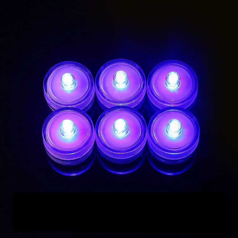Waterproof Submersible LED Light Tea Lights Pond Underwater Small LED Lights for Wedding Home Vase Festival Party Decoration: Blue / 16-20W
