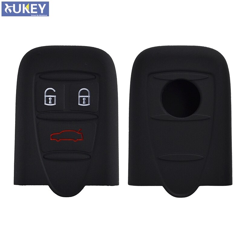 159 para Alfa Romeo Brera 156 Q4 GT 946, llavero de araña sin llave, 3 botones, funda de llaves de silicona, carcasa, llavero de piel, soporte para llavero