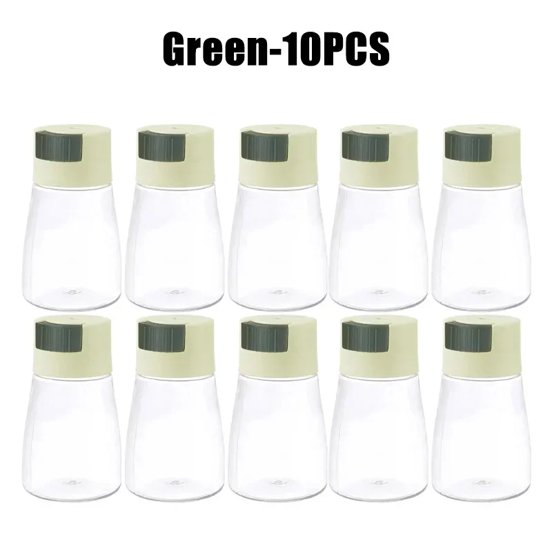 Quantitative Press Salt Shaker Sealed Seasoning Jars Adjustable Measurable Control Spice Containers Kitchen Cooking Essentials: Brown