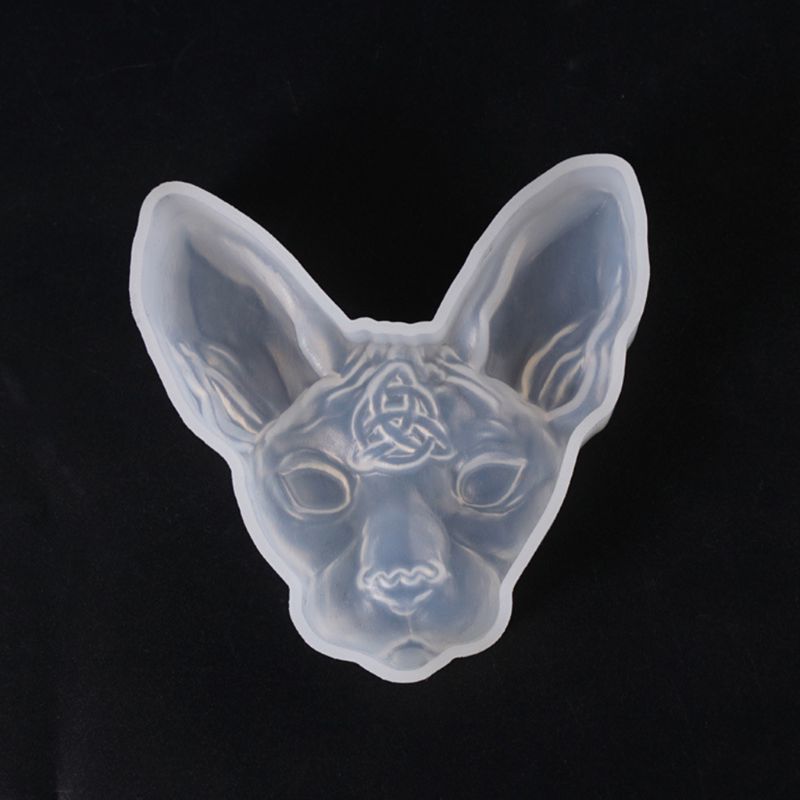 1pc 3d djevelen katt formet silikon smykkeformer diy anheng smykker brosje lage smykker verktøy uv epoxy harpiks form: Default Title