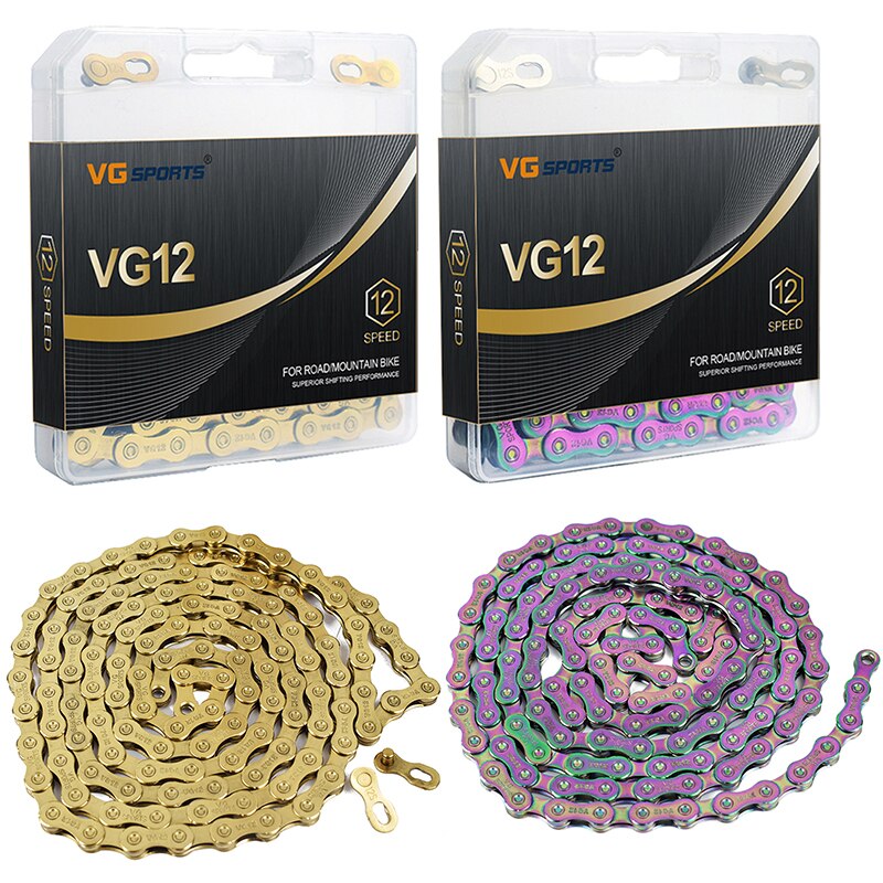 Vg Parts VG sport 12 speed carbon steel MTB road bike chain... – Grandado