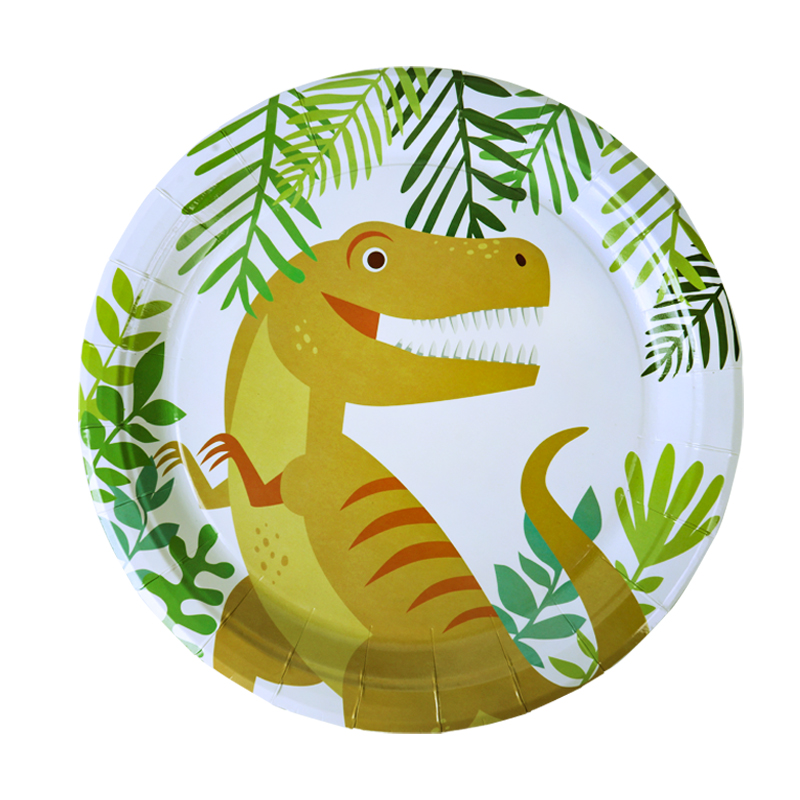 Dinosaur Disposable Tableware Dino birthday Party Decoration paper Napkin Plate Cup Kids Boy Jungle Safari Party Baby Shower