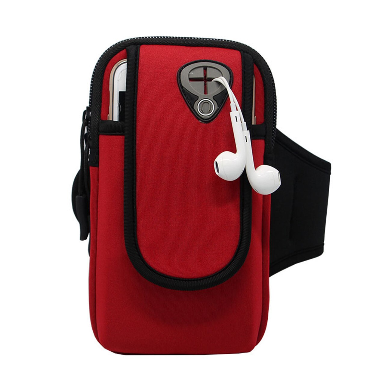 Borsa da braccio sportiva impermeabile universale da 6 ''esecuzione da Jogging palestra fascia da braccio Sport all'aria aperta custodia per telefono custodia custodia: red