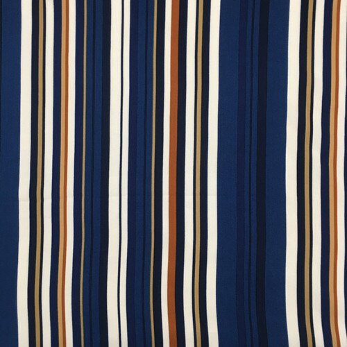Tela estampada de rayón oblicuo fino de un solo lado para mujer, tejido con rayas de Color, ropa de , 30 hilos: 1