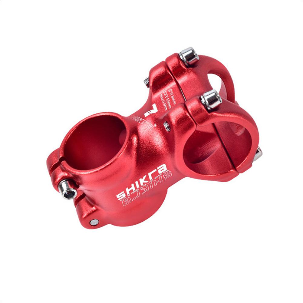 Bike Stem MTB 31.8*45/55/65/70/80/90/100/110mm Short Stem Bicycle part Bike Stem Ultralight Stem: 45MM 7 red white