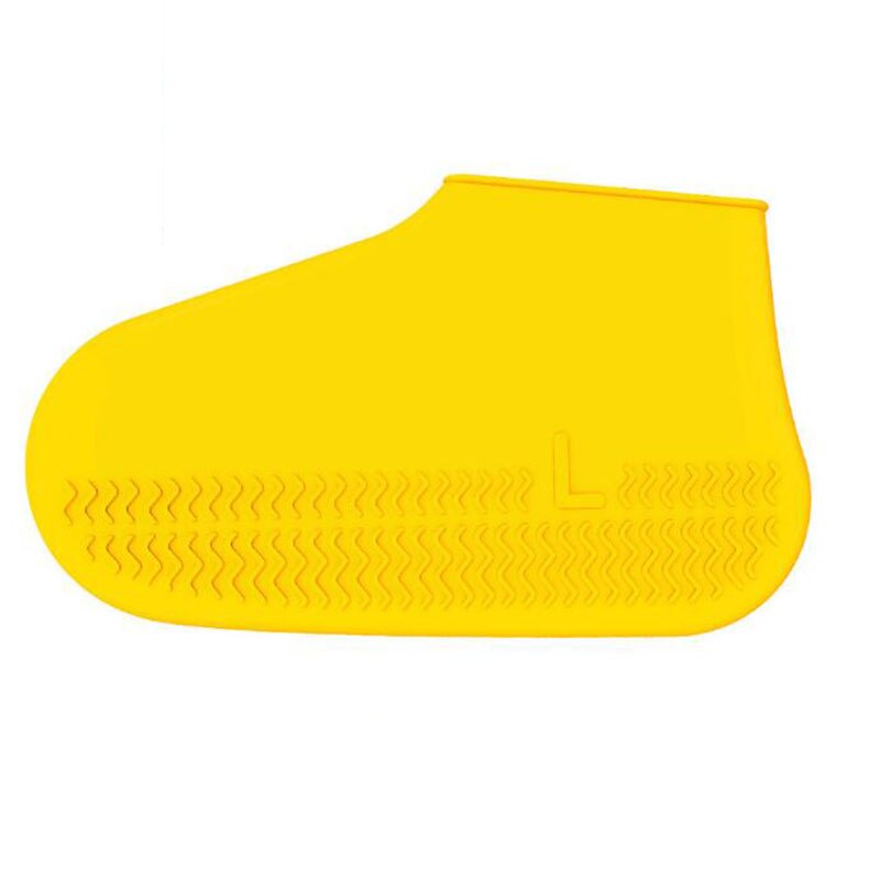 1 Paar Herbruikbare Latex Waterdichte Regen Schoenen Covers Anti-Slip Rubber Rain Boot Overschoenen S/M/L schoenen Accessoires Schoenen Cover: yellow / l