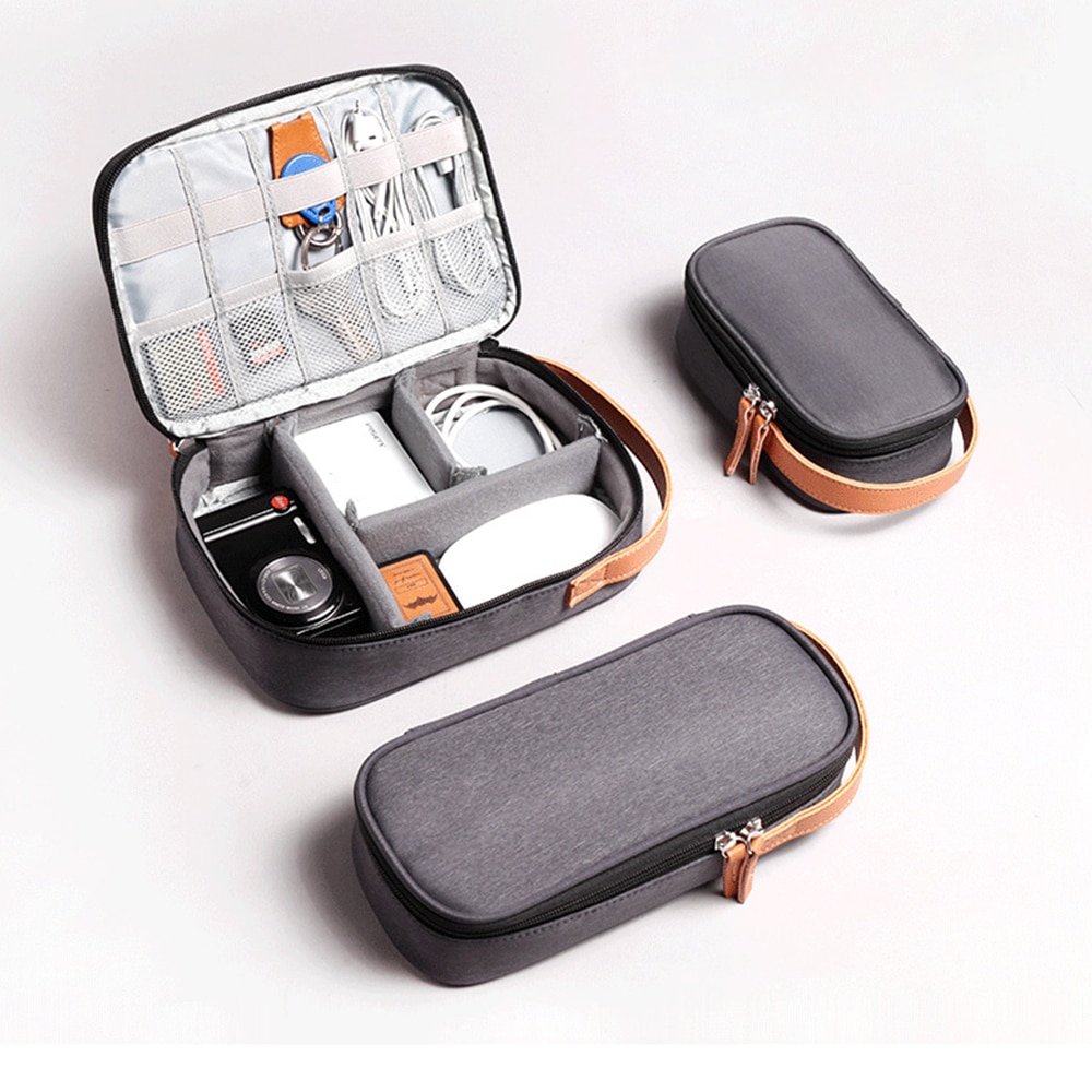 Travel Digital Storage Bag Portable Electronic Accessories Cable Organizer Bag Power Charger Pouch Zipper Box Case USB Cable Bag