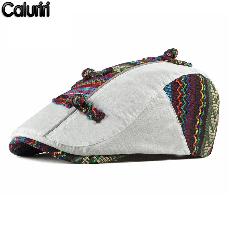 Høst vinter bohemia kvinner menn lokk britisk vestlig stil ull avansert flat lokk klassisk årgang beret lokk zz -231