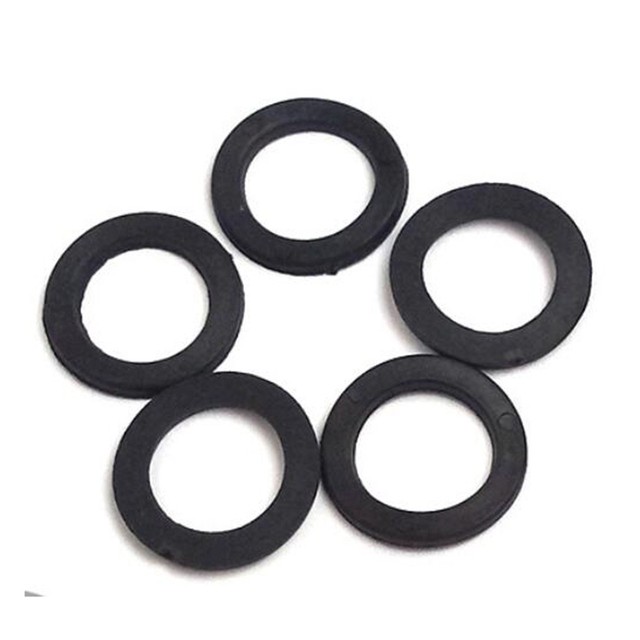 2/5/10pcs Rubber Washer For 1" Spinlock Dumbbell Nut Rubber Ring Replacement Orings Washer Attachments Gym Workout Fitness: black