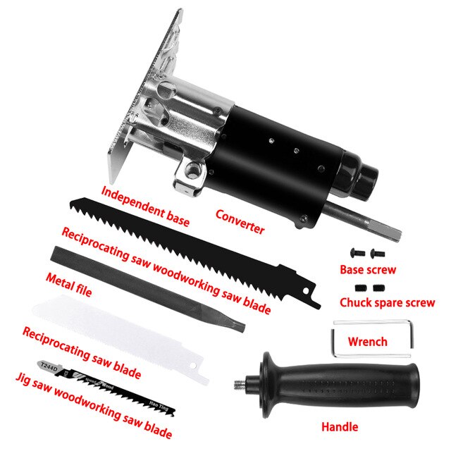 Kit Fixation Scie Alternative ZAWELIYO - Accessoire Pour Perceuse, Coupe Bois, Métal, Viande - 4