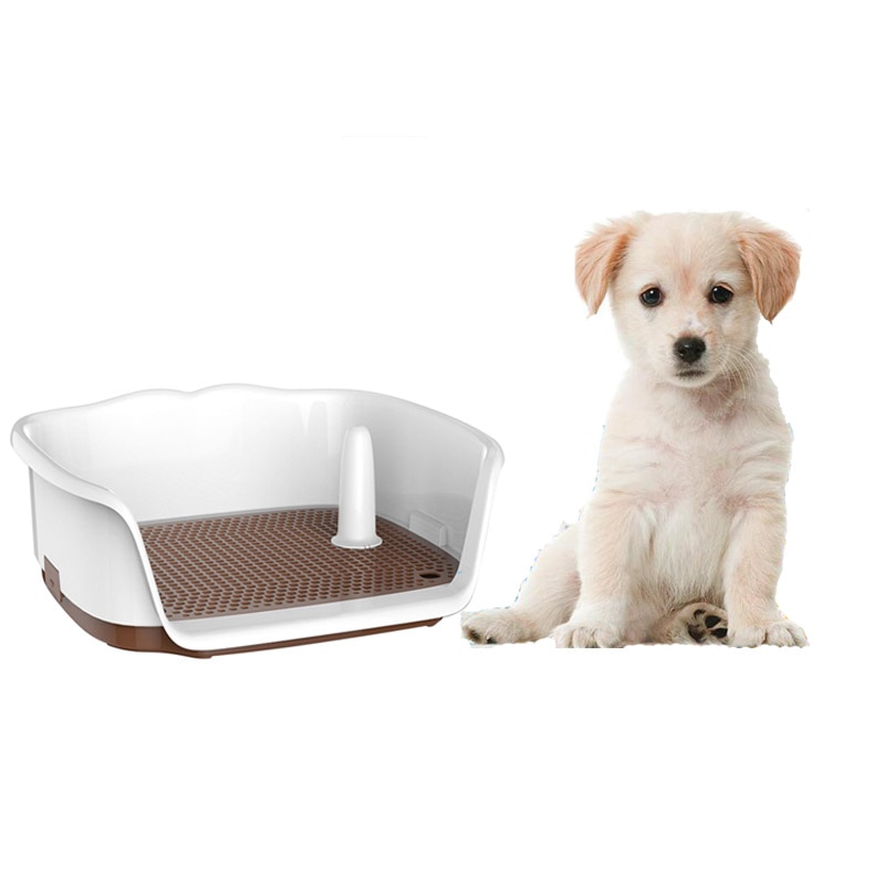 Orinal portátil de celosía para perros de compañía, cajas de arena para gatos, bandeja de arena para cachorros, inodoro de entrenamiento, suministro de limpieza para mascotas